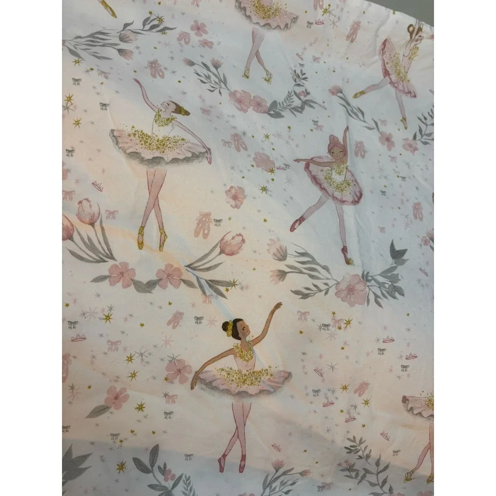 POTTERY BARN KIDS Ballerina Floral Pillowcases Set Of 2 Organic Cotton